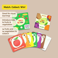 Snap-Cards & Trivia Game Set (4 Years+) I Eat A Rainbow I Pack of 5