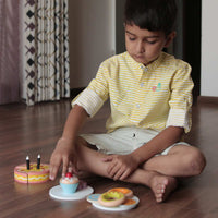 Wooden Pretend Play Dessert Set - Cake, Donuts, Cookies, Cupcake (3 Years+)