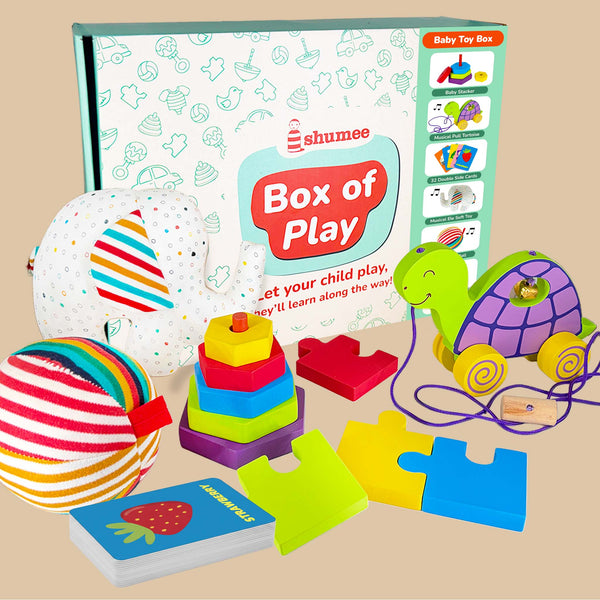 All-in-1 Baby Gift Box – Wooden & Organic Toys (1+ Years)