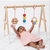 Wooden Montessori Baby Gym – Foldable Neem Wood Play Gym with Hanging Toys