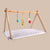 Wooden Baby Play Gym Set With Crochet Plush Toys For (0 Months+)