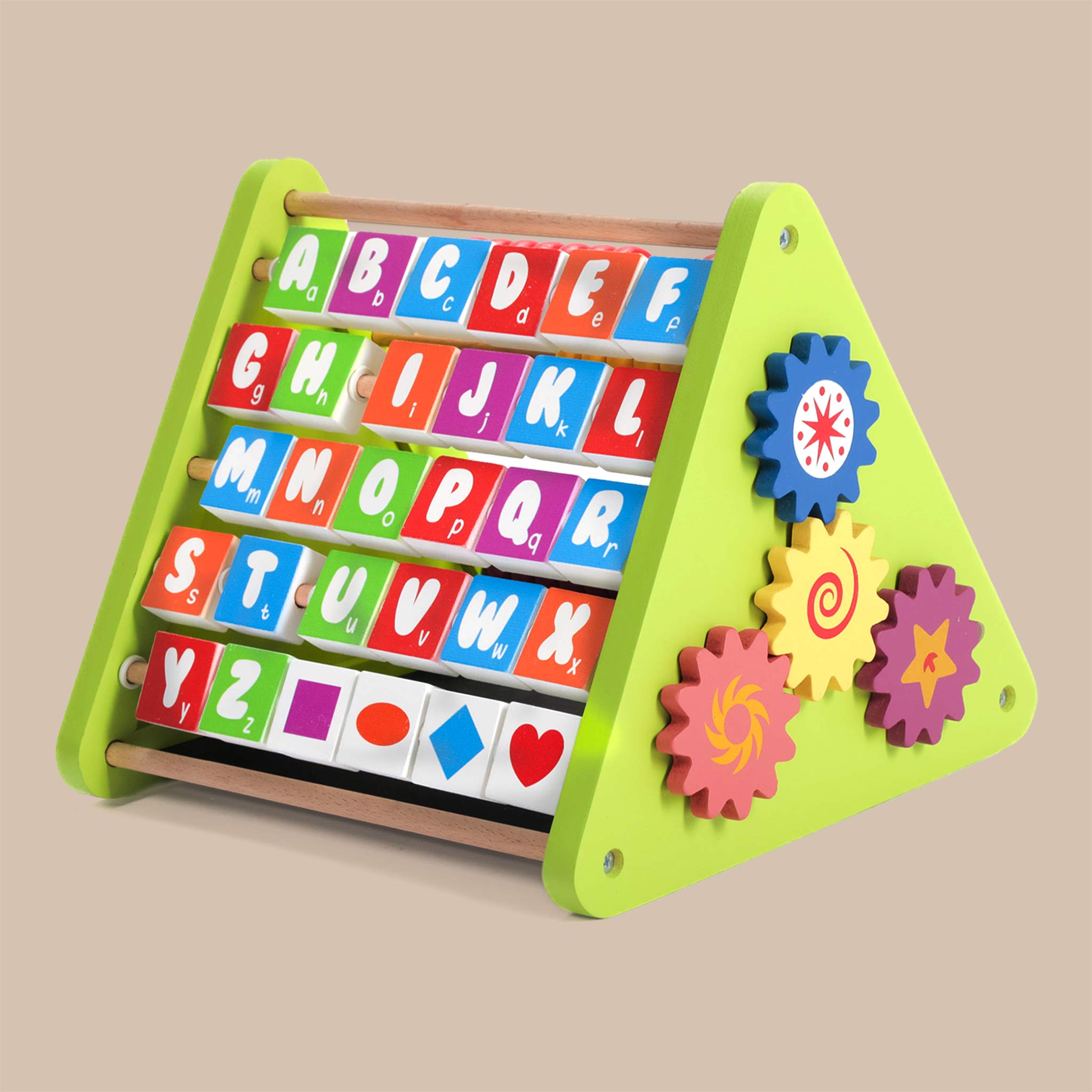 Triangle Rave Toy Activity Triangle Toy - 5-In-1 Wooden Triangle Activity Toy – Shumee