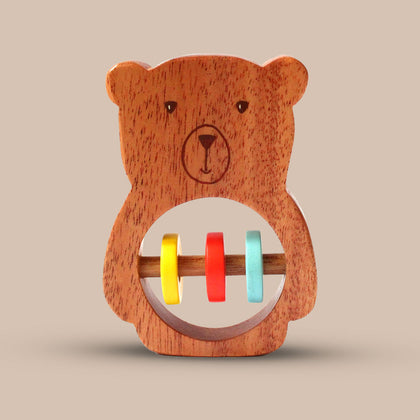 Bear Wooden Rattle Toy