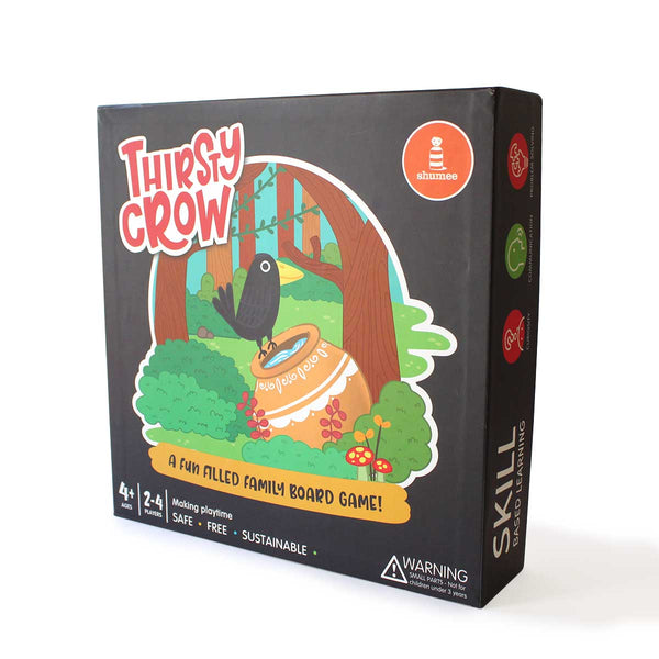 Wooden Thirsty Crow Board Game - Fun Family Game Set (4 Years+)