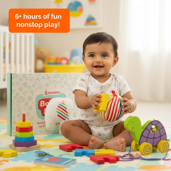 All-in-1 Baby Gift Box – Wooden & Organic Toys (1+ Years)