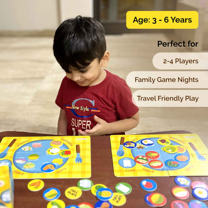 Full Plate - Toddler Learning Game with Double-Sided Boards (3 Years+)