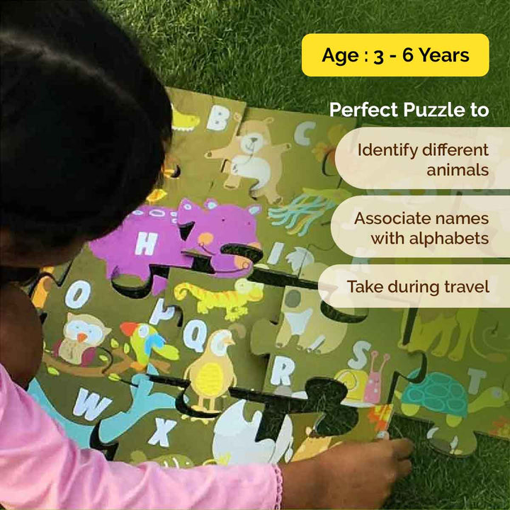 Animal Alphabet Floor Puzzle - 30 Large Pieces(3 Years+)