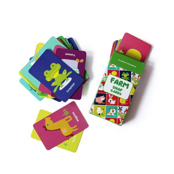 Snap Card Game I Farm Theme I Pack of 5 - (3 Years+)