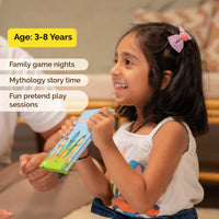 Wooden Ramayana Play Set - Peg Dolls, Picture Book, Memory Cards & Snap Cards (3+ Years)
