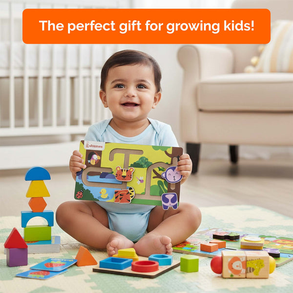 All-in-1 Toddler Jungle Play Gift Box – Wooden Toys (2+ Years)