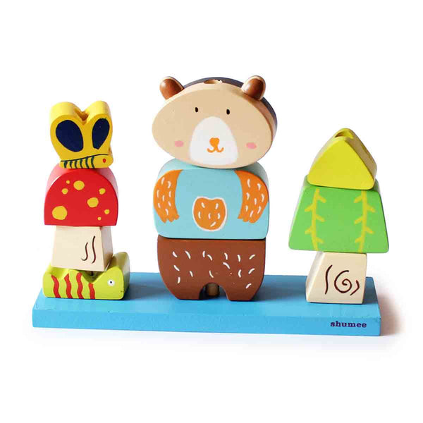 Wooden Jungle Pegging/Lacing Toy Set  (2 Years+)