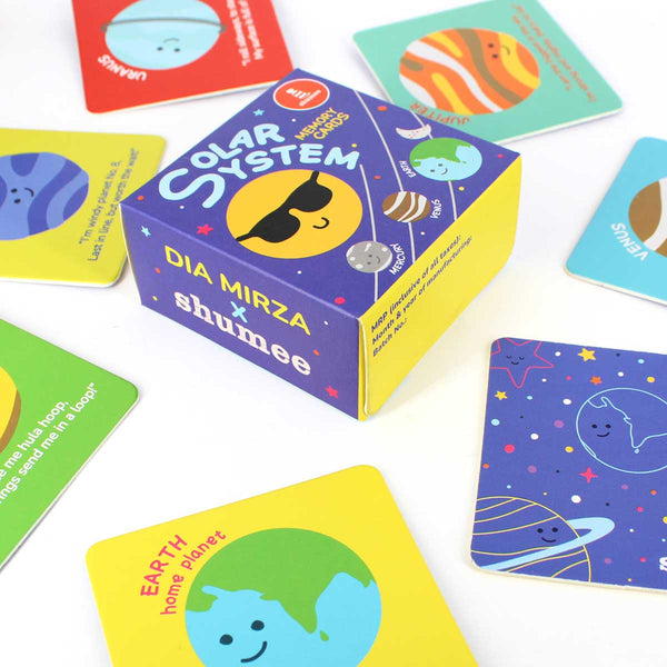 🎁 Solar System Memory Card Game set With 20 Cards (3+ Years)