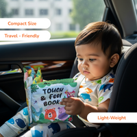 Shumee Touch & Feel Cloth Book – Interactive Sensory Activity Book for Babies (0–2 Years)