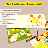 Themed Colouring Books Combo - Set Of 3 (3-6 Years)