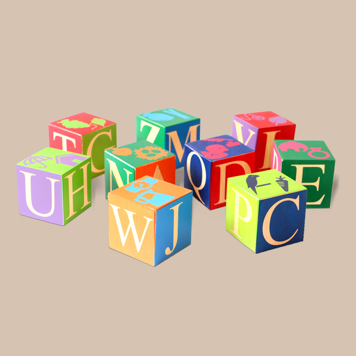 Wooden Building Blocks Wooden Alphabet Building Blocks Shumee