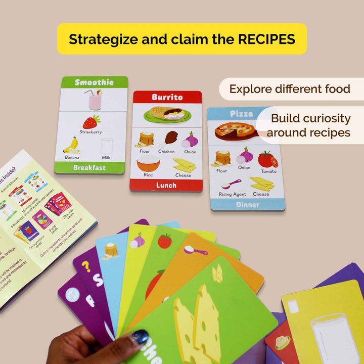 Let's Cook: Strategy Game - 92 Cards & Recipe Fun (6 Years+)