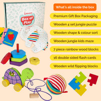 All-in-1 Baby Gift Box – Wooden & Organic Toys (1+ Years)