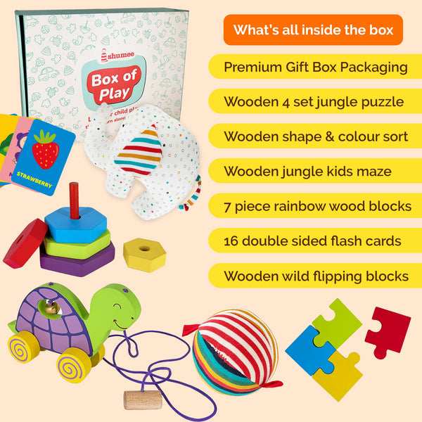 All-in-1 Baby Gift Box – Wooden & Organic Toys (1+ Years)