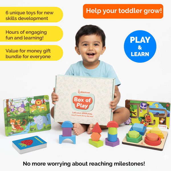 All-in-1 Toddler Jungle Play Gift Box – Wooden Toys (2+ Years)