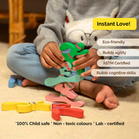 Wooden Ninjaki Balance Toy Set For Stacking Fun (Ages 5+)