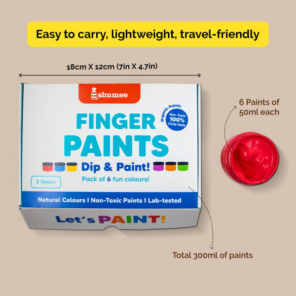 Finger Paints - Dip and Paint (3 years+) I Pack of 5