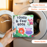 Shumee Touch & Feel Cloth Book – Interactive Sensory Activity Book for Babies (0–2 Years)