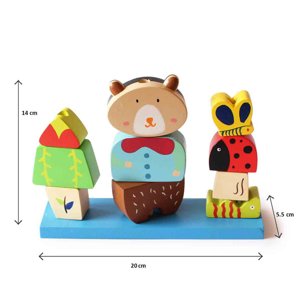 Wooden Jungle Pegging/Lacing Toy Set  (2 Years+)
