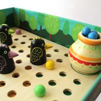 Wooden Thirsty Crow Board Game - Fun Family Game Set (4 Years+)