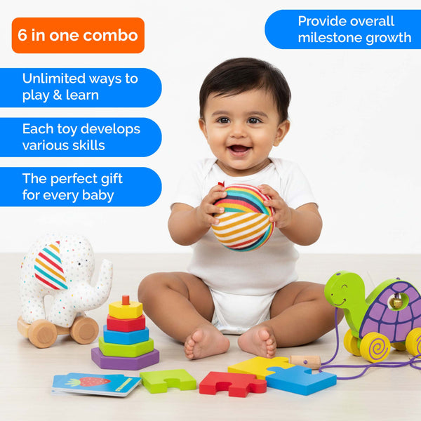 All-in-1 Baby Gift Box – Wooden & Organic Toys (1+ Years)