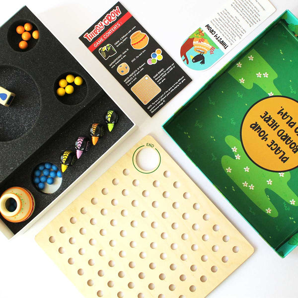 Wooden Thirsty Crow Board Game - Fun Family Game Set (4 Years+)