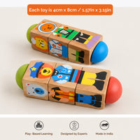 Dress Me up Wooden Rotate & Turn Puzzle - Set of 2 Puzzles (1+ years)
