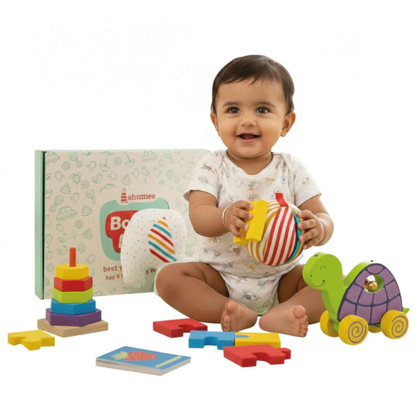 All-in-1 Baby Gift Box – Wooden & Organic Toys (1+ Years)
