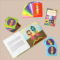 Ramayana Memory Game & Picture Book Set (4+ Years) - Mythology Educational Set for Your Kids & Gifting