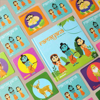Ramayana Memory Game & Picture Book Set (4+ Years) - Mythology Educational Set for Your Kids & Gifting