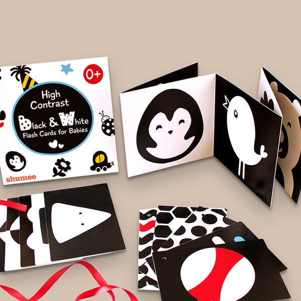 High Contrast Black & White Flash Cards for Babies (0 Months+)