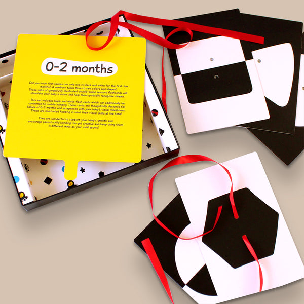 High Contrast Black & White Flash Cards for Babies (0 Months+)
