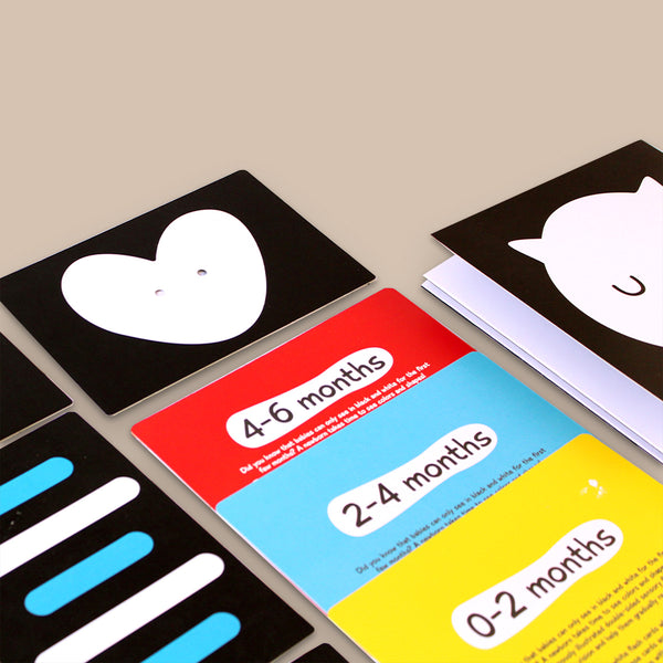 High Contrast Black & White Flash Cards for Babies (0 Months+)