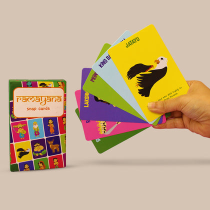 Ramayana Snap Card Game - 52 Cards Featuring Characters (4 Years+)