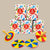 Wooden Spin Tops With 12 Patterned Discs - Pack Of 5 (3+ Years)