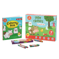 Farm Friends DIY Box and Coloring book (3-8 years)