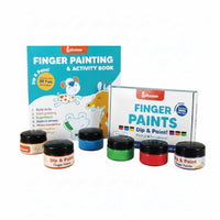 Non Toxic Finger Paints - 6 Paint Bottles (3+ Years)