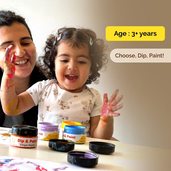 Finger Paints - Dip and Paint (3 years+) I Pack of 5