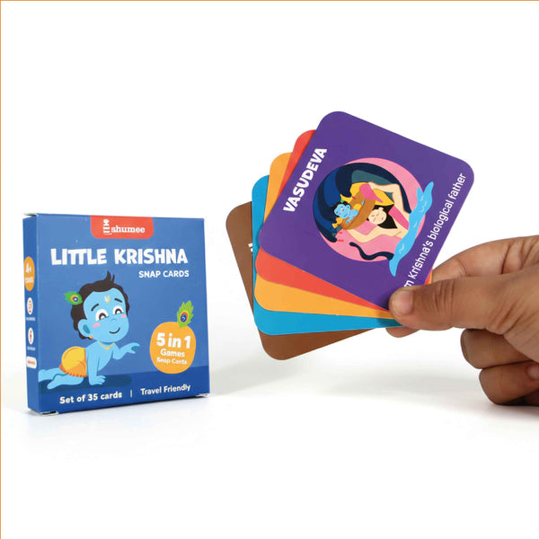 🎁 Little Krishna Snap Cards (4+ Years)