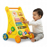 Stimulating Musical Activity Push Walker (Wooden) for Babies (9+ Months)