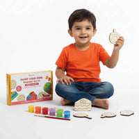 Dessert Themed Magnetic Art Kit - 6 Wooden Magnets (6+ Years)