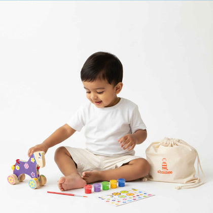 Paint Your Own Wooden Unicorn Set With 30+ Cute Stickers (4+ Years)