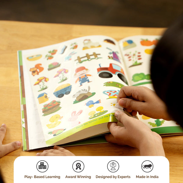 #Farm Friends Sticker Book  (200+ stickers) - 3 years+
