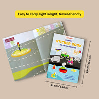 Vehicles Themed Sticker Book -160+ stickers (3+ years)