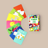 Snap Card Game I Farm Theme I Pack of 5 - (3 Years+)