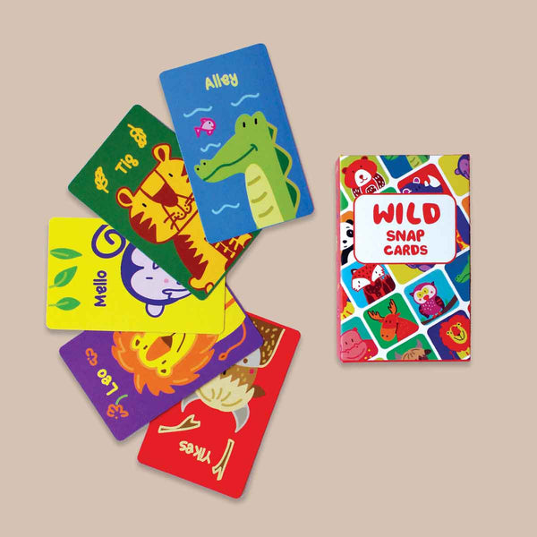 Forest Animal Snap Card Game Set - 52 Cards (3 Years+)